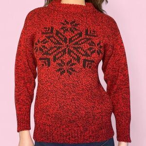 Vintage Eddie Bauer Snowflake Winter Sweater